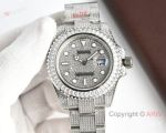 High Quality Replica Rolex Yacht-Master Different Colors with full diamonds 316 stainless steel strap Different Colors with full diamonds Face Dial Different Colors with full diamonds Bezel Men Watch 40mm